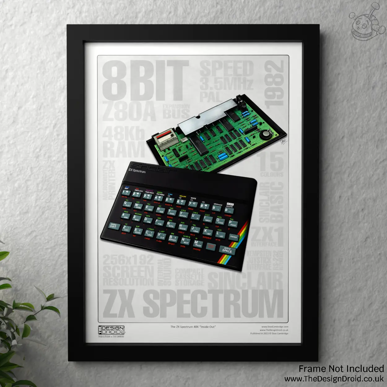 ZX Spectrum 48K Illustrated Art Print – The Design Droid